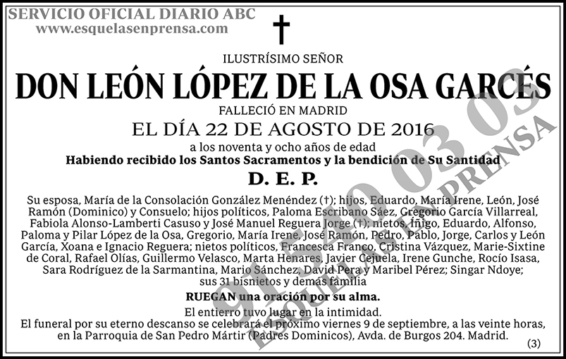 León López de la Osa Garcés